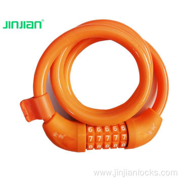 Amazon hot sale PVC combination cable lock bicycle